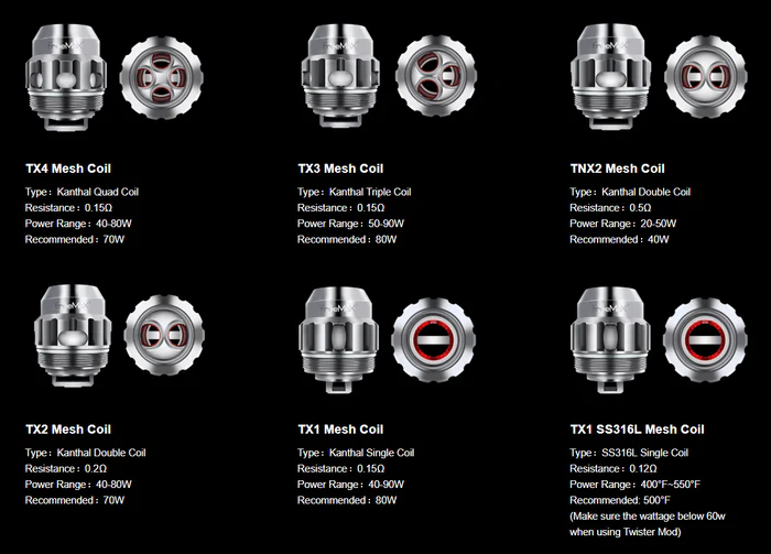 Freemax Fireluke 2 Twister TX Series Coils
