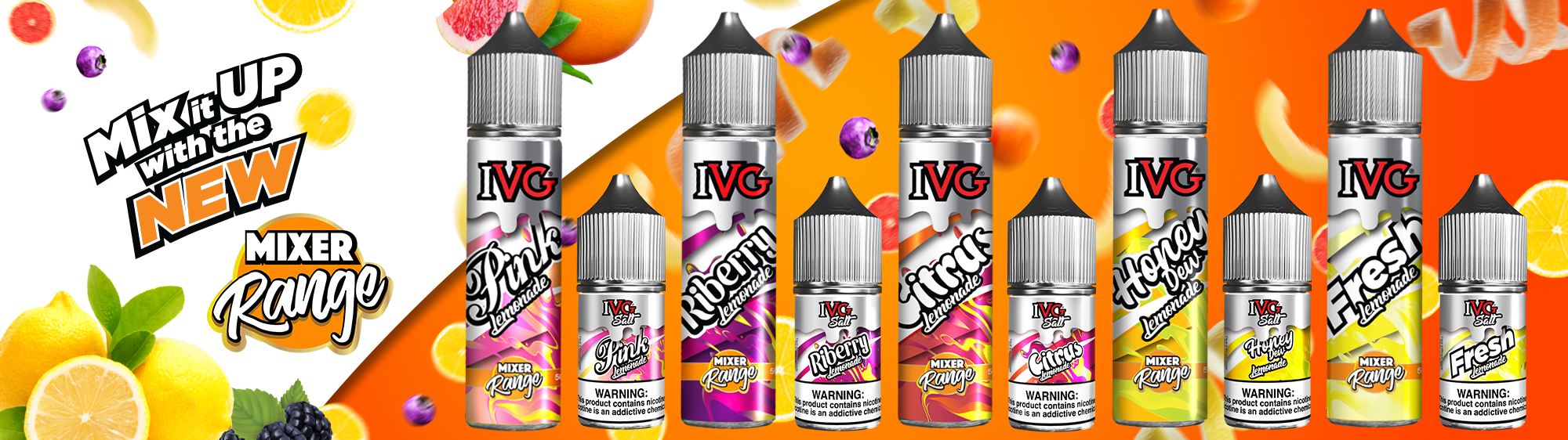IVG Mixer Range Banner UK