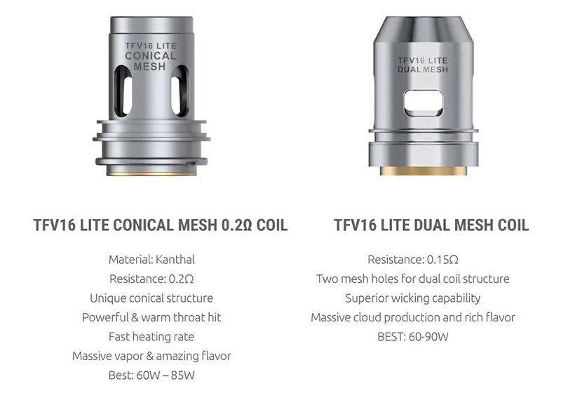 Smok TFV16 Lite Mesh Coils UK