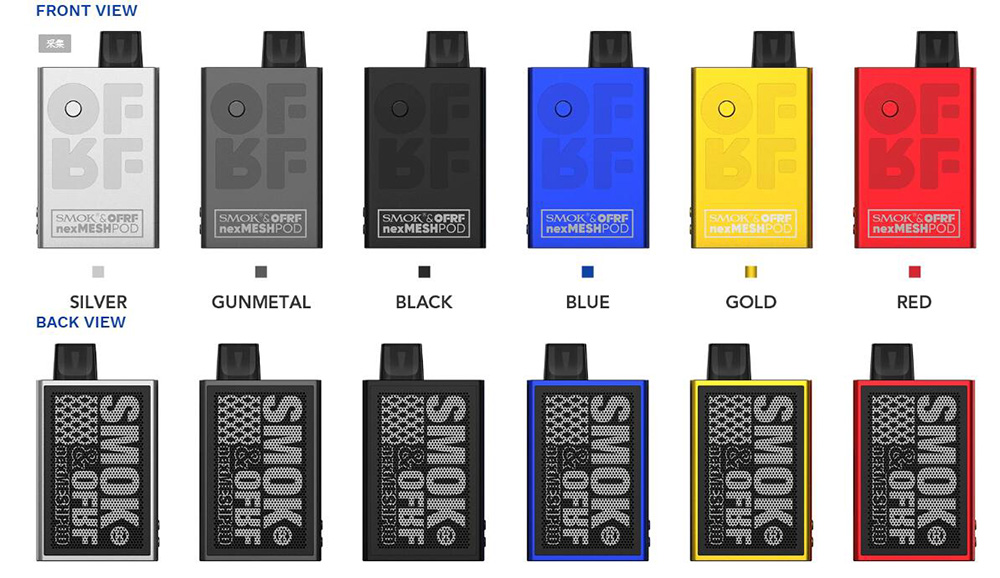 Smok OFRF NexMesh Pod Kit Colours UK