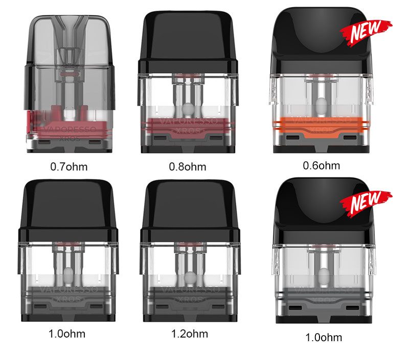 Vaporesso XROS Replacement Pod Types