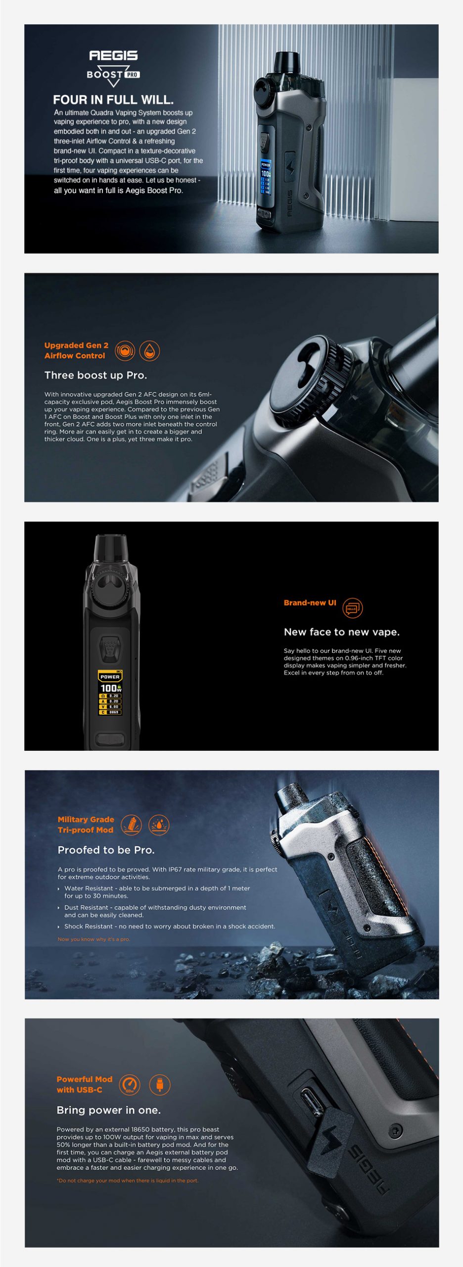 Geekvape-Aegis-Boost-Pro-100W-18650-Pod-Kit-Features-UK