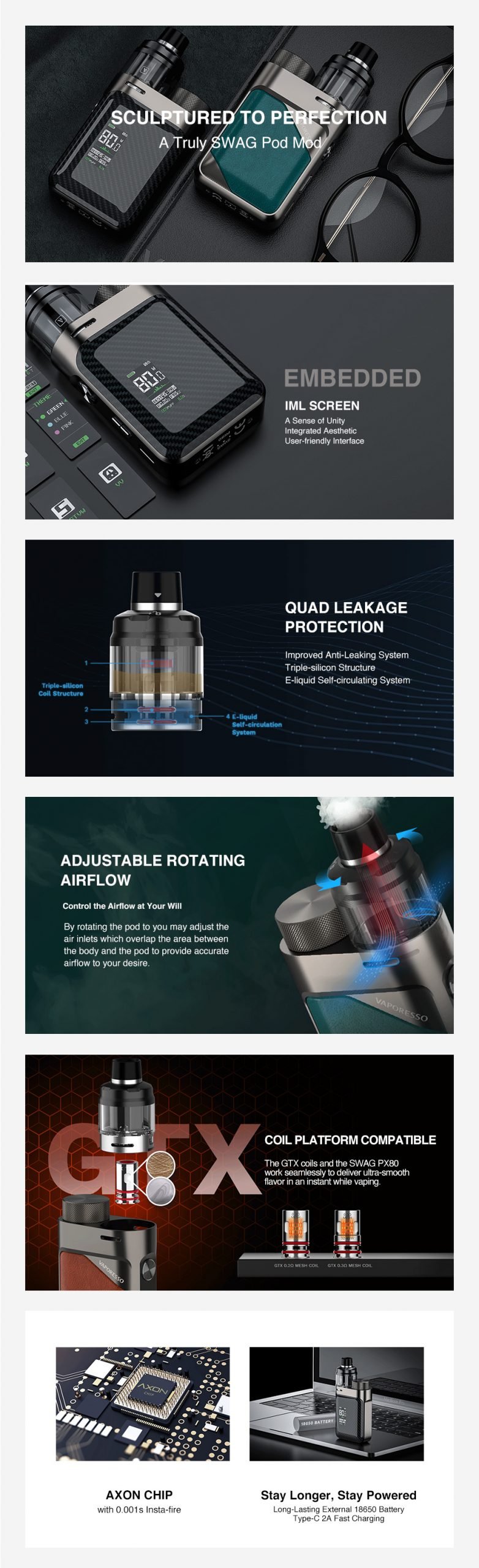 Vaporesso-Swag-PX80-Pod-Kit-UK-features
