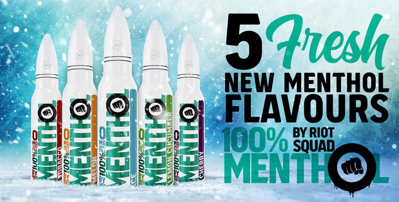 Riot Squad Menthol eLiquid Banner UK