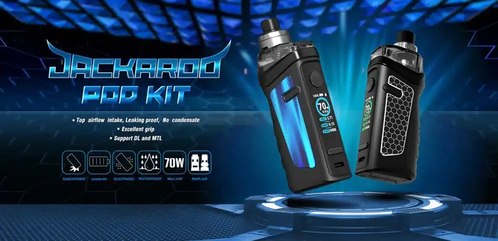 VandyVape Jackaroo Pod Kit Key Features