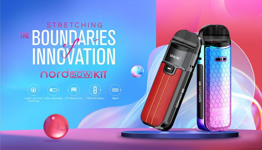 Two SMOK Nord 50W Pod Kits