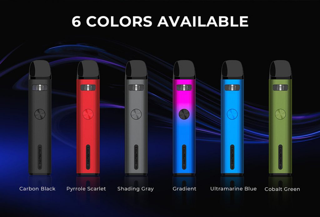 Uwell-Caliburn-G2-Pod-Vape-Kit-Colours