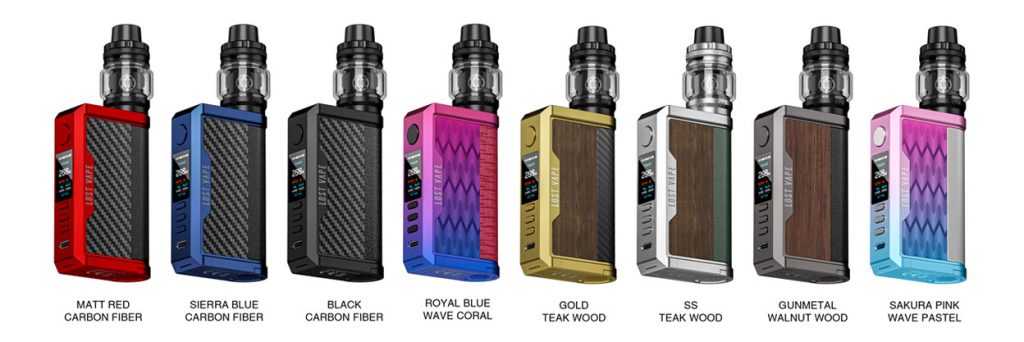 Lost Vape Centaurus Q200 Kit with Centaurus Tank Colours