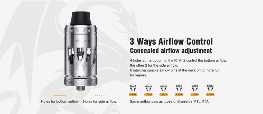 Vapefly Lindwurm RTA UK Airflow