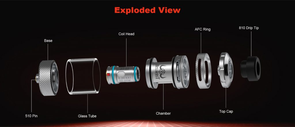 Hellvape Hellbeast 2 Sub Ohm Tank Exploded View