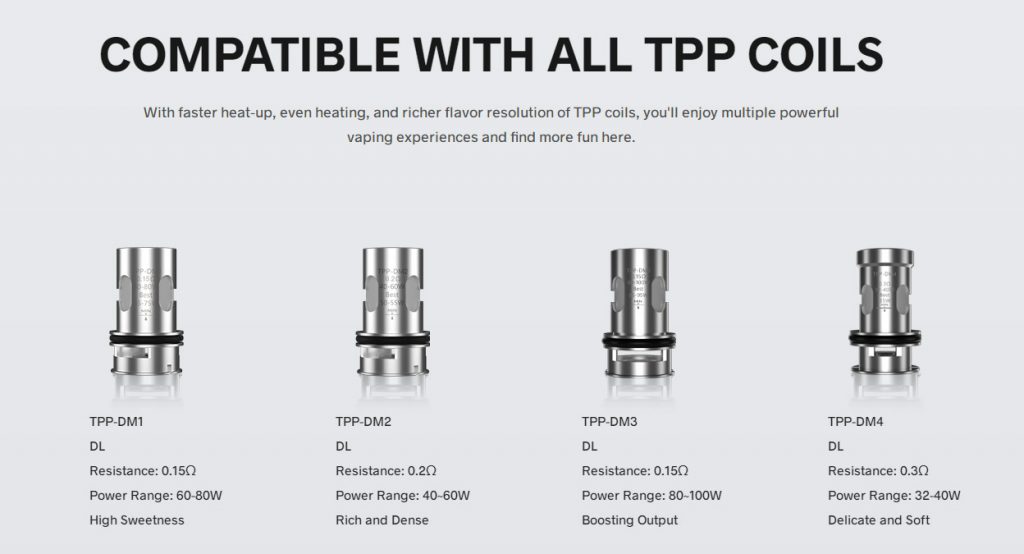 VOOPOO Argus MT & XT 100W Kit with Maat Tank Compatible Coils