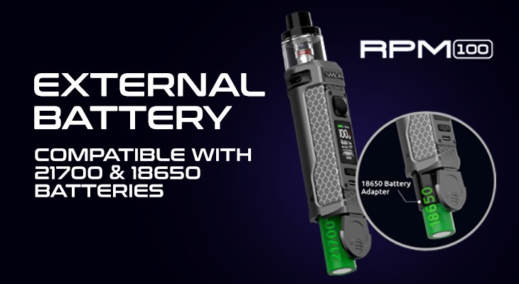 SMOK RPM 100 Pod Vape Kit Battery
