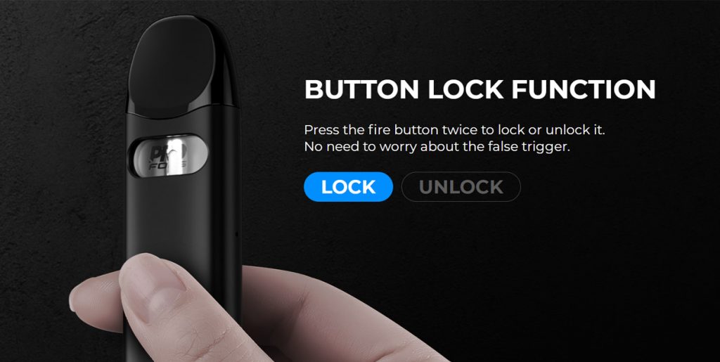 Caliburn A3 Pod Kit by Uwell Button Lock