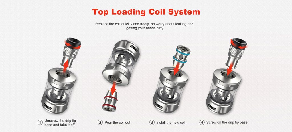 Hellvape TLC Sub Ohm Tank Top Loading Coil