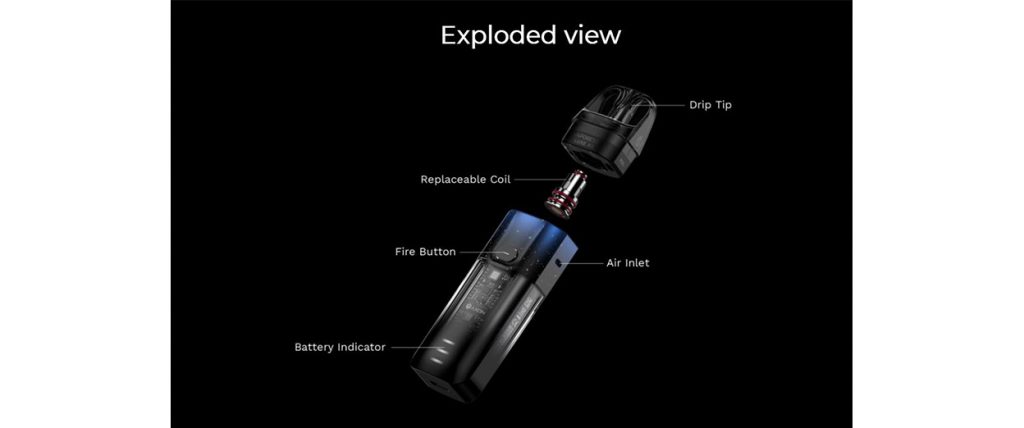 Vaporesso LUXE XR Pod Vape Kit Exploded View