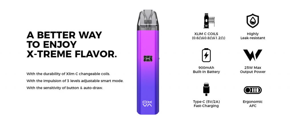 OXVA Xlim C Pod System Kit Parameters