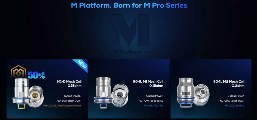 Freemax M Pro 3 Tank Compatible Coils 904L