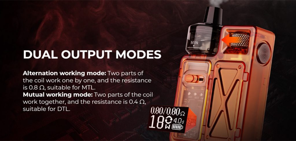 Uwell Crown M Pod Mod Kit Dual Output