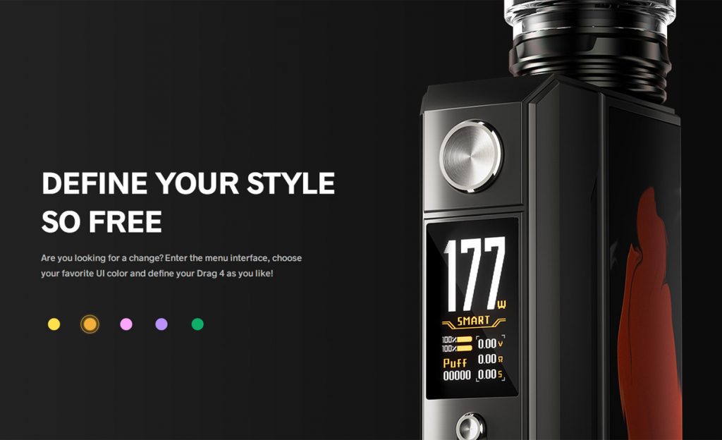 Voopoo Drag 4 Box Mod Style