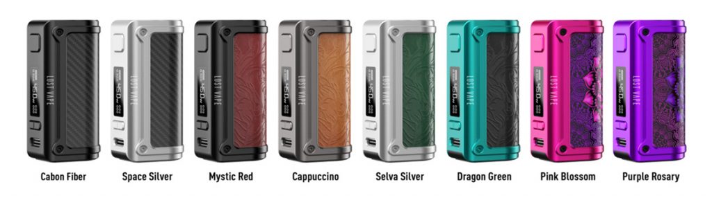 Lost Vape Thelema Mini Box Mod Colours