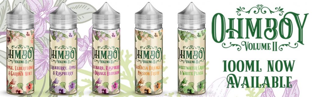 Ohm Boy Volume ii E-liquid 100ml Shortfill Banner