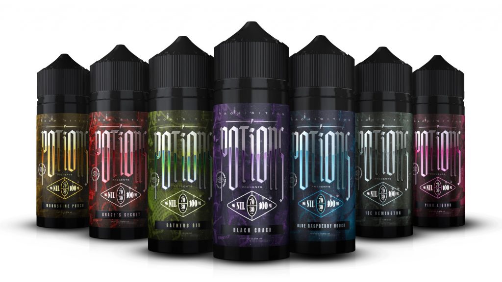 Prohibition Potions E-liquid 100ml Shortfill Banner