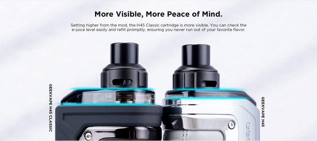 Geekvape H45 Classic (Aegis Hero 3) Pod Kit Visible Window