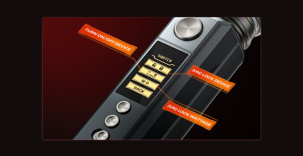 VOOPOO DRAG M100S 100W Mod Faceplate