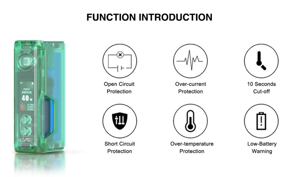 Vandy Vape Pulse V3 Squonk Mod Functions