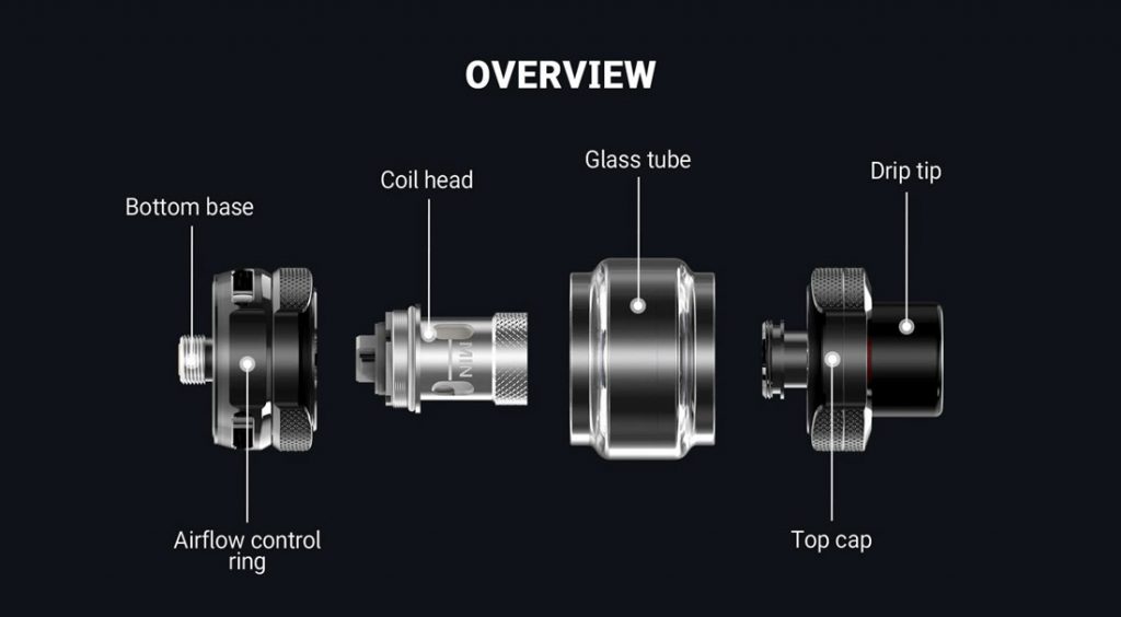 HorizonTech Falcon Legend Sub Ohm Tank Exploded