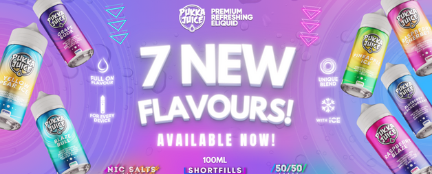 Pukka Juice E-liquid 100ml Shortfill New Flavours Banner