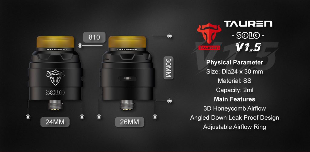 Tauren Solo V1.5 RDA Parameters