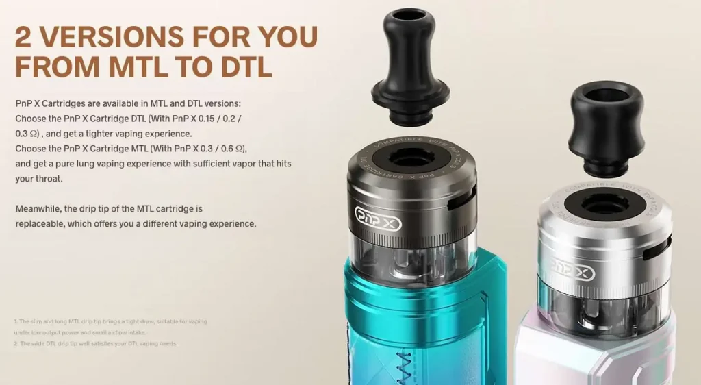 Voopoo PNP X Cartridges DTL & MTL Versions