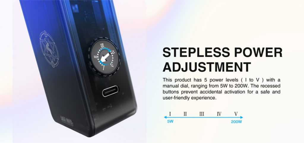 Lost Vape Centaurus P200 Box Mod Power Button