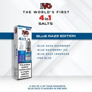 IVG 4 in 1 Nic Salts Blue Razz Edition Flavour