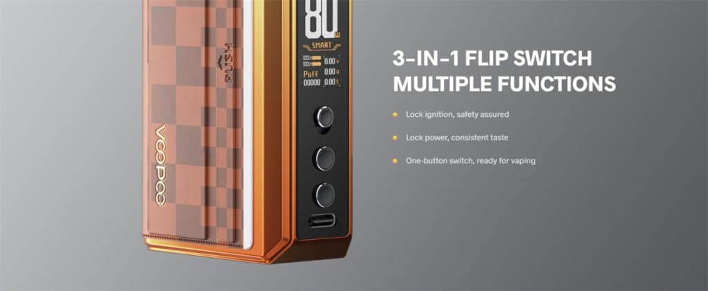 Voopoo Drag 5 Vape Kit Switch Multiple Functions
