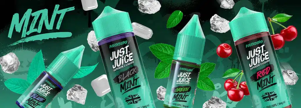 Just Juice Mint E-liquid 100ml Banner Image