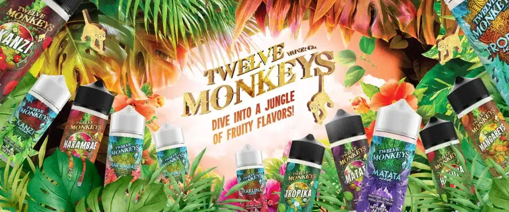 Twelve Monkeys Iced E-Liquid 100ml Ice Age Vape Juice Cheap