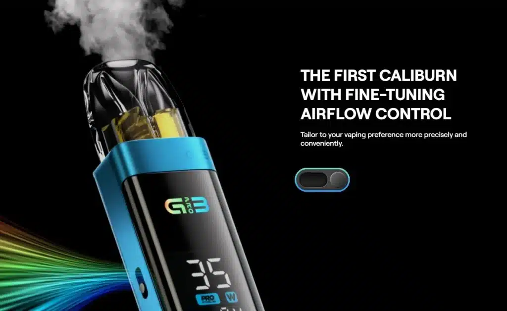 Uwell Caliburn G3 PRO Pod Kit Fine Tuning Airflow