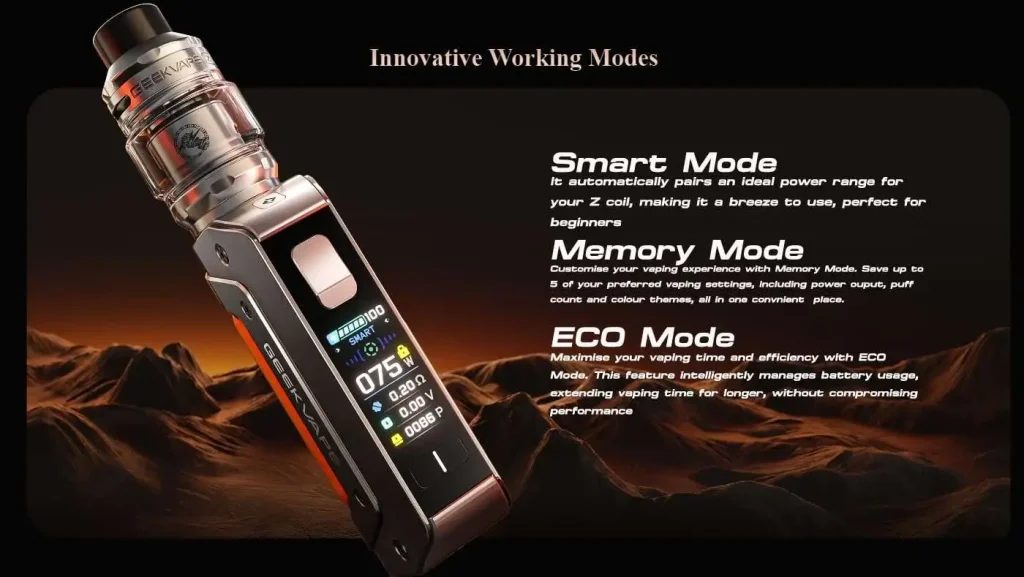Geekvape Aegis Solo 3 Mod Vaping Modes