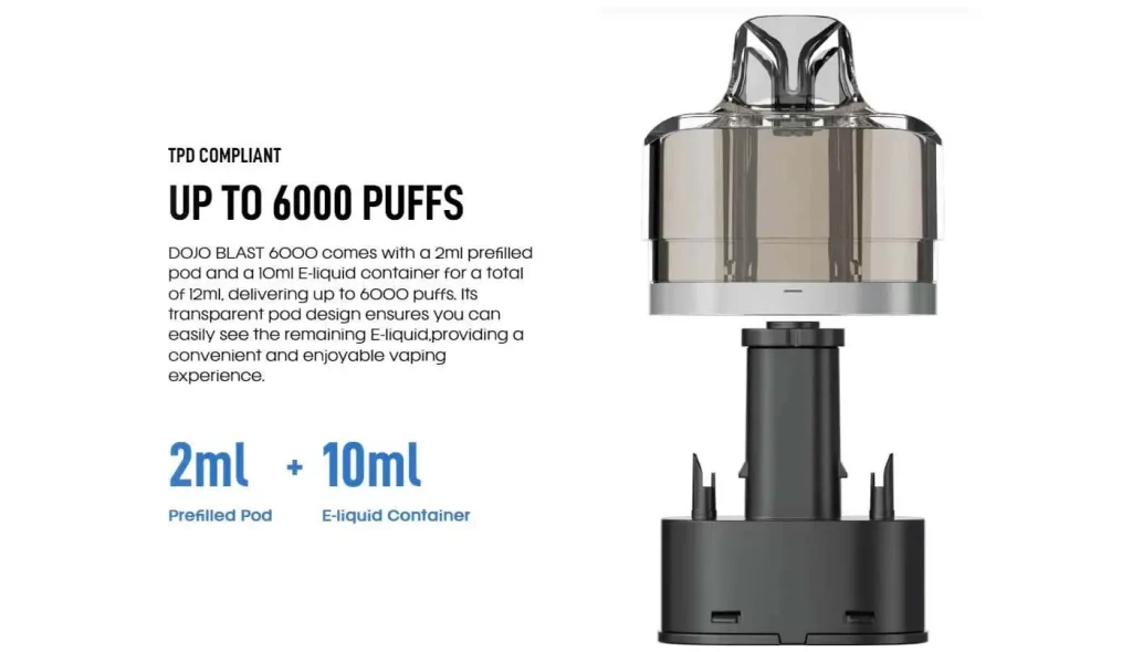 Vaporesso Dojo Blast 6000 Prefilled Pods 6000 Puff Cheap