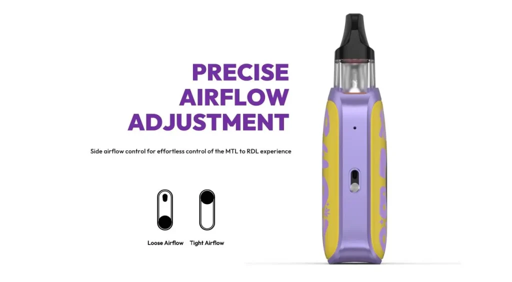 Vaporesso XROS 4 Nano Pod Vape Kit Airflow Adjustment