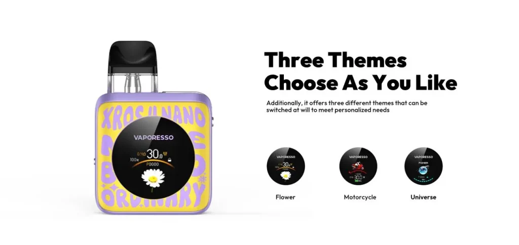 Vaporesso XROS 4 Nano Pod Vape Kit Themes