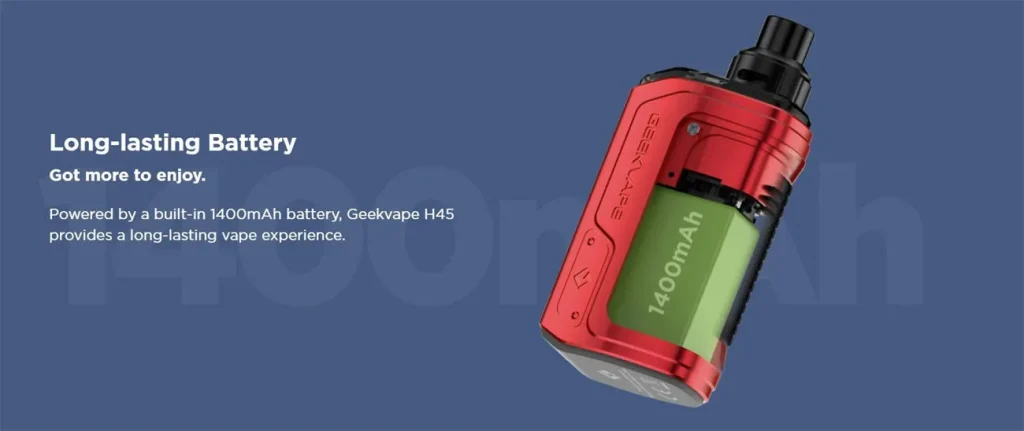 Geekvape H45 Hero 2 Pod Kit Battery 1400mah