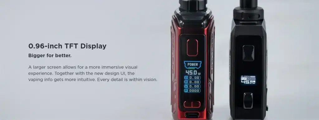 Geekvape H45 Hero 2 Pod Kit Screen Display