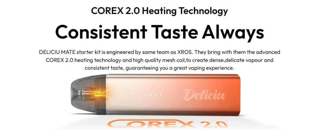 Vaporesso Deliciu Mate Prefilled Pod Kit Corex 2.0 Technology