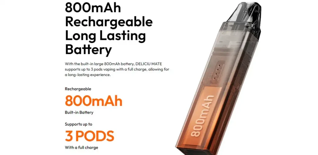 Vaporesso Deliciu Mate Prefilled Pod Kit Rechargeable Battery