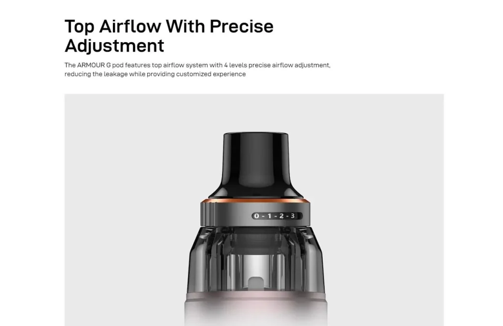 Vaporesso Armour G Pod Kit Top Airflow