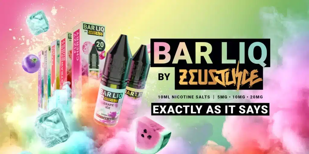 Zeus Juice Bar Liq Nic Salts Promo Image