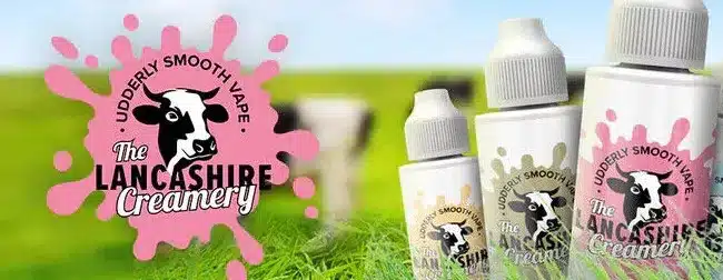 The Lancashire Creamery 100ml Shortfill E-liquid Banner
